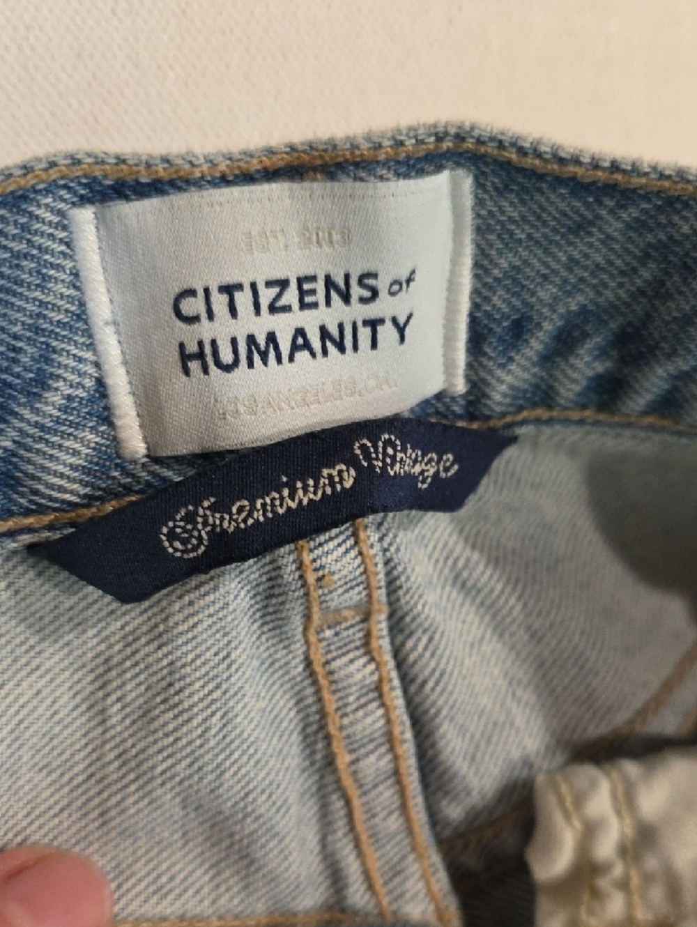 NWOT $248 CITIZENS OF HUMANITY ANNINA TROUSER STYLE JEANS IN LT. BLUE WASH W27 - Picture 8 of 12